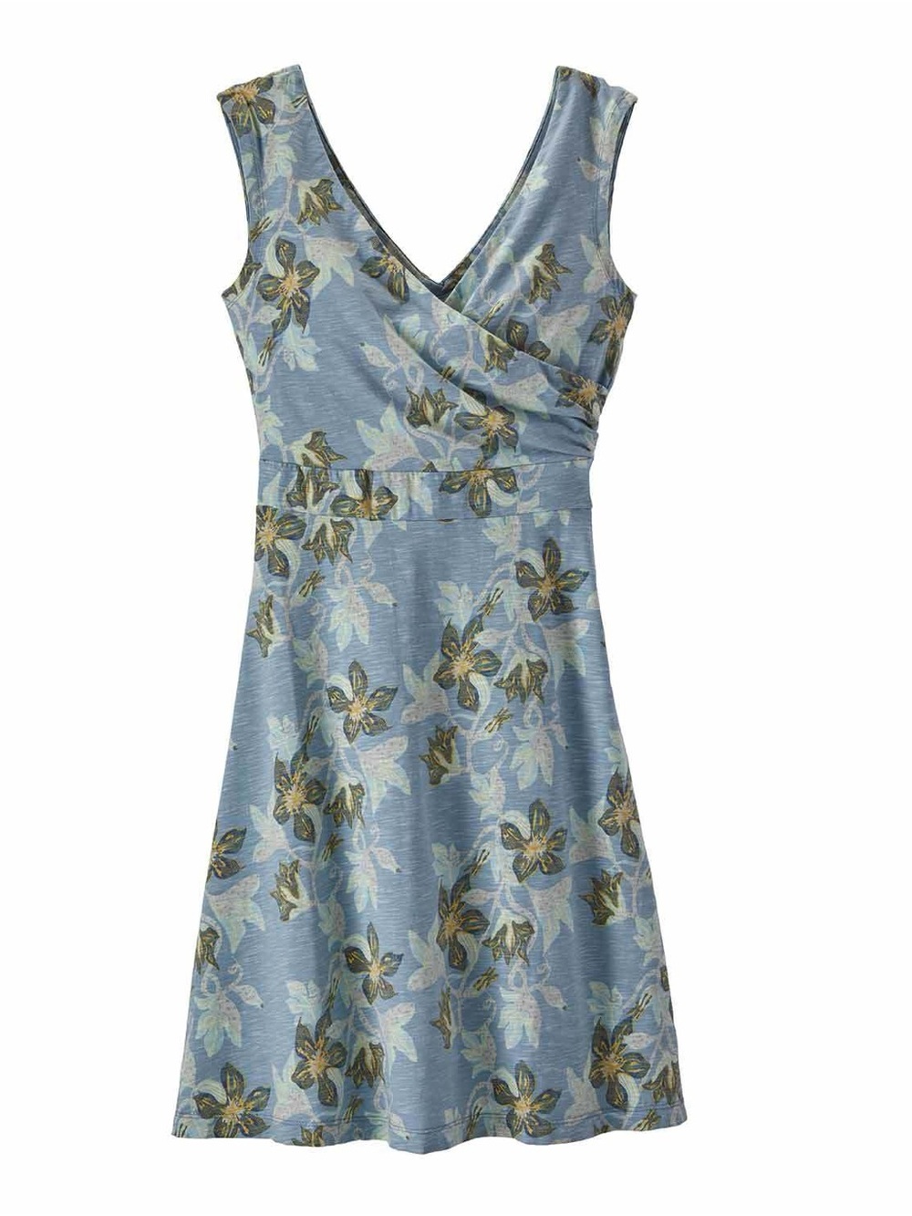 Patagonia Porch Song Dress V-Neck Floral A-Line Empire Waist Size XXL NWT
